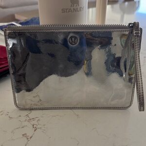 Lululemon Athletica Silver Wristlet Clutch